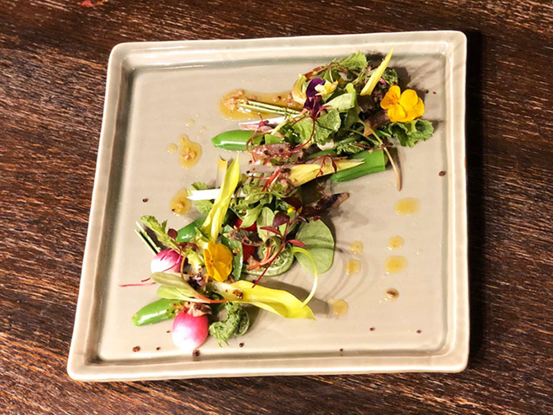 いわしアンチョビで春野菜サラダ